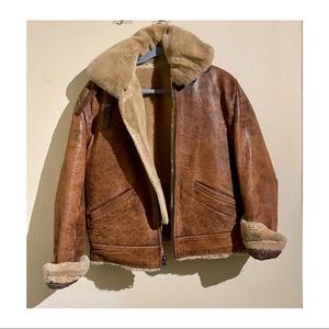 Vintage Leather Bomber
